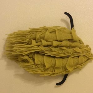 mustard yellow infinity scarf